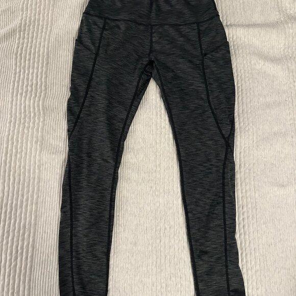 ODODOS Women's High Waisted Yoga Pants with Pocket - Grey - Size S - Picture 4 of 4